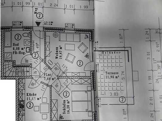 Attraktive 2-Zimmer-Erdgeschosswohnung mit Terrasse und EBK in Groß Schwiesow