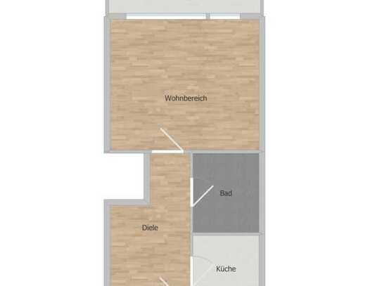 1-Zimmer Apartment + Balkon + Sonnenseite + 2022 saniert!