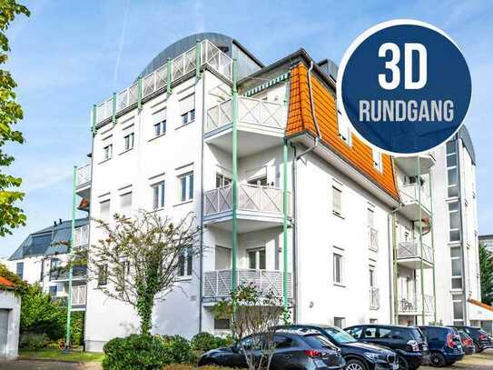 Mühlheim-Dietesheim: Schöne, geräumige 2-Zimmer-Wohnung mit West-Balkon in Ortsrandlage