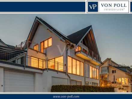 Modernes Einfamilienhaus mit Einliegerwohnung und Rheinblick
