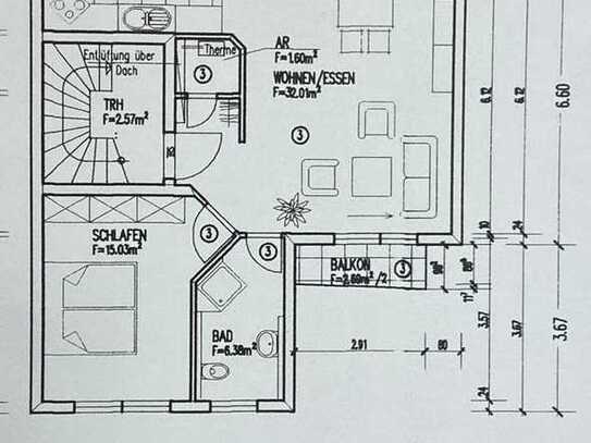 Exklusive 2-Raum-Wohnung mit gehobener Innenausstattung mit Balkon und EBK in Balingen