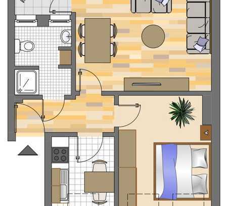 Demnächst frei! 2-Zimmer-Wohnung in Dortmund Gartenstadt