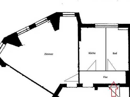 Geräumige Wohnung in Bitterfeld, im Zentrum direkt gegenüber dem Park