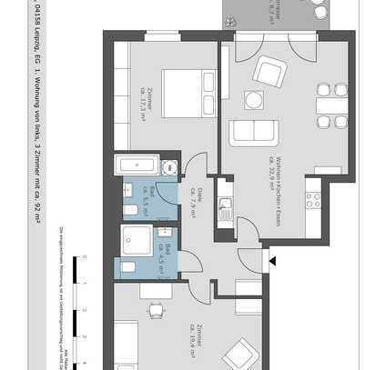 Etwas besonderes: Exklusive Neubauwohnung im gefragten Stadtteil Leipzig-Lindenthal