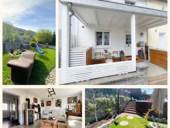 WOHNEN AUF DER SONNENSEITE: Gepflegtes Reihenhaus mit tollem Garten und Pool