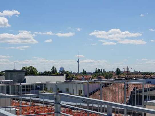 ERSTBEZUG in Pankow, 3-Raum Penthouse, Dachterrasse + Balkon, Parkett, 2 TG-Plätze (optional)