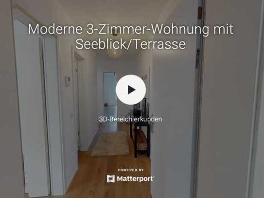 *Ohne Maklerprovision* Moderne 3-Zimmer Wohnung mit Seeblick und Terrasse, vermietet