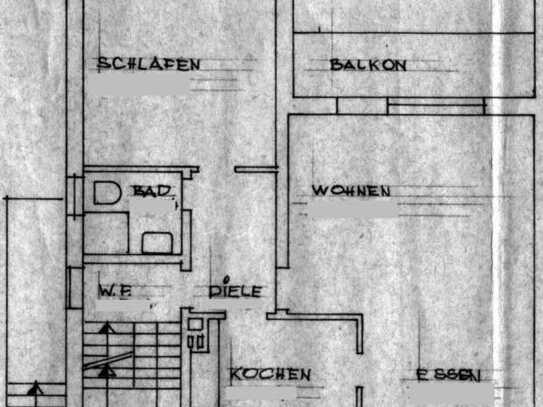 3-Zimmer-Wohnung (EG+Souterrain, Bad barrierefrei) mit Balkon in Scheeßel