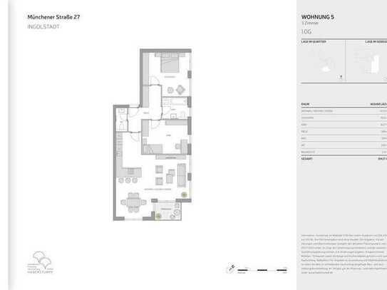 Wohnung 05 - Familiengerechte 3 Zimmer-Wohnung mit Südbalkon