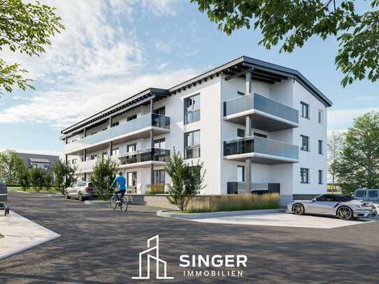 Erstbezug 1-Zimmer-Wohnung mit Balkon und Blick auf das Feld