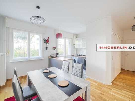 IMMOBERLIN.DE - Exzellente Wohnung mit Loggia/Terrasse & sonnigem Garten