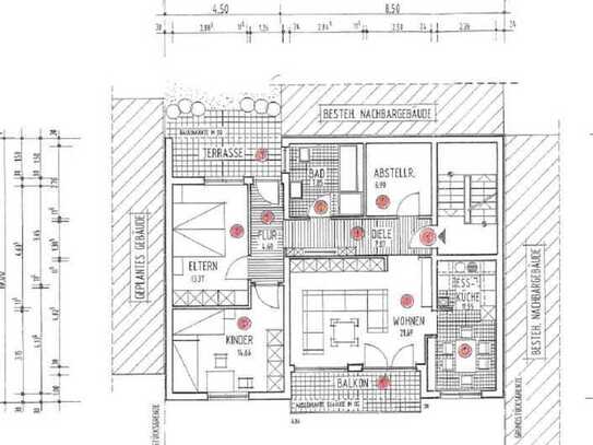 Geschmackvolle 3,5 ZKB mit Balkon, Garten und EBK