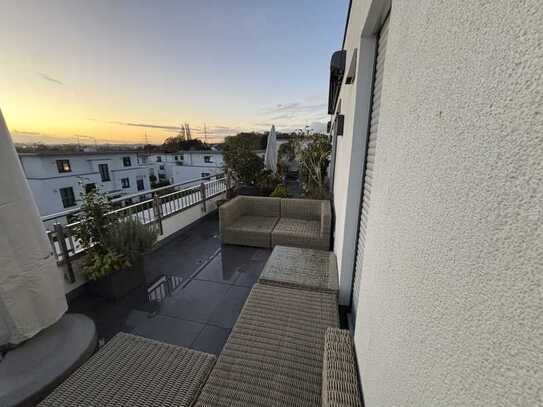 Luxus-Penthouse mit Dachterrasse und Süd-West-Ausrichtung, top Ausblick über Aachen