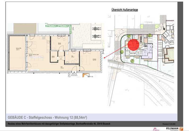                                                               Ihr R&uuml;ckzugsort im Penthouse &ndash; 3 Zimmer mit gem&uuml;tlicher Dachterrasse!                                                       in Buseck (Gießen)