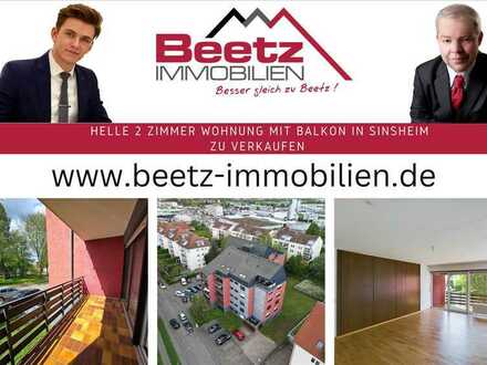 Helle 2 Zimmer Wohnung mit Balkon in Sinsheim zu verkaufen