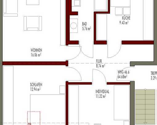 Ruhige 3-Zimmer-Wohnung in Erfurt