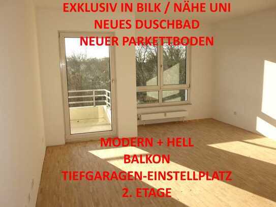 EXKLUSIV NÄHE UNI NEUES DUSCHBAD NEUER PARKETTBODEN MODERN UND HELL MIT BALKON TG.-STELLPL. 2.OG