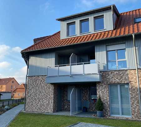 Moderne 1 Zimmer-Wohnung mit Loggia im alten Dorfkern von Wob-Wendschott