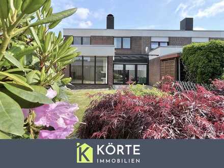 Lichtdurchflutetes Einfamilienhaus / Reihenendhaus mit Kamin, Garage, Teilkeller in Lingen Darme