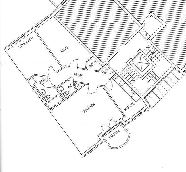 von privat: 3-Zimmer Wohnung mit Balkon im 1. OG in Frankfurt-Niederursel