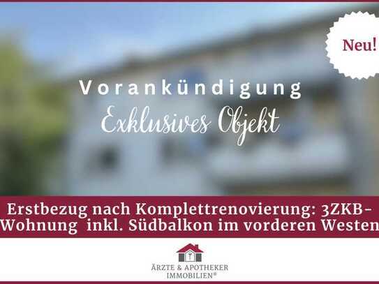 Wohnen im vorderen Westen: Ihre frisch renovierte Wohnung mit Südbalkon