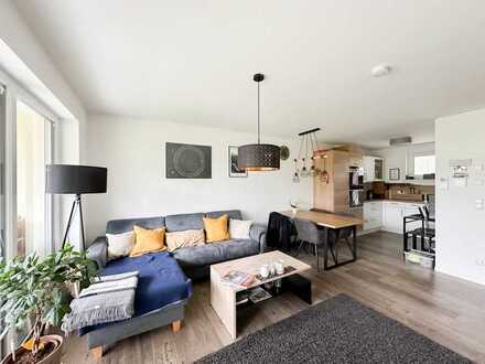 Barrierefrei! Neue 2-Zimmer-Eigentumswohnung (Baujahr 2021) mit Garage und Terrasse!