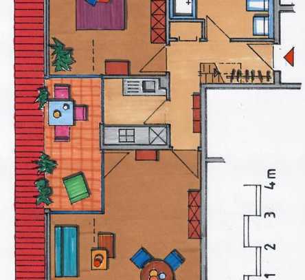 Ansprechende und gepflegte 3-Zimmer-Dachgeschosswohnung in Solingen-Wald