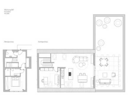 3 Zimmer Maisonette Wohnung mit Dachterrasse