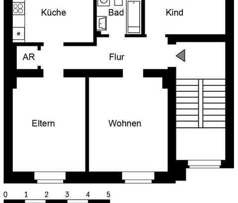 Frisch Sanierte 3 Zimmer Wohnung in Frohnhausen