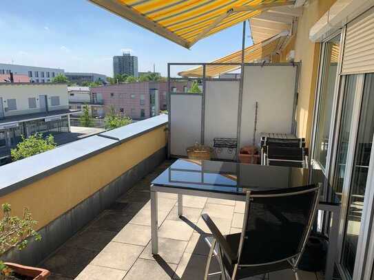 Traumhafte Dachgeschosswohnung mit großer Dachterrasse in Neufahrn bei Freising. (von Privat)