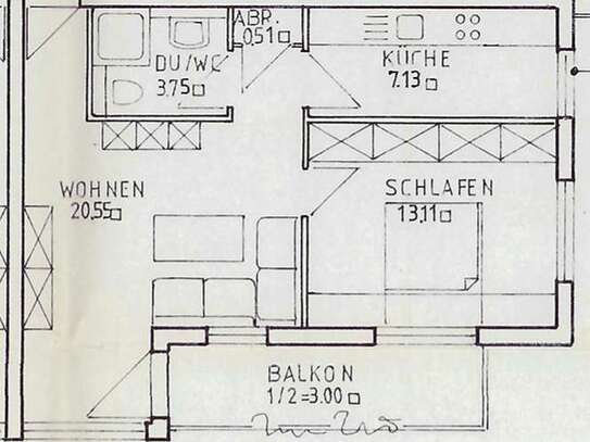 Helle 2 ZKB Wohnung mit 48qm in Dresden Loschwitz mit Lift, Keller, Balkon, Stellplatz