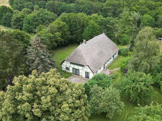 Rarität: außergewöhnliches Niederdeutsches Hallenhaus in idyllischer Lage