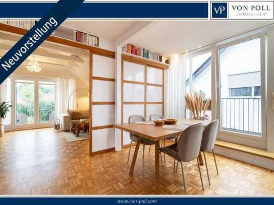 Bielefeld-Dornberg: Hochwertiges & ruhiges Wohnen | 3x Balkon | Kamin | ca. 91 m² Wfl. | DG