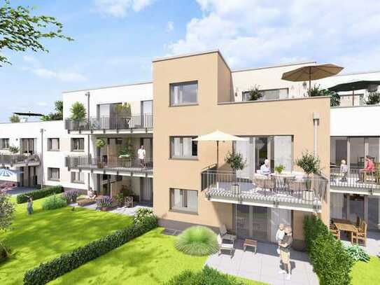 NEUBAU in Eggenstein: Barrierefreie 1-Zimmerwohnung PENTHOUSE mit Balkon