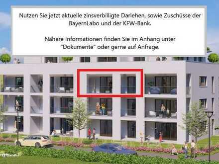 Neubauwohnung in ruhiger Siedlungslage und großem Balkon!