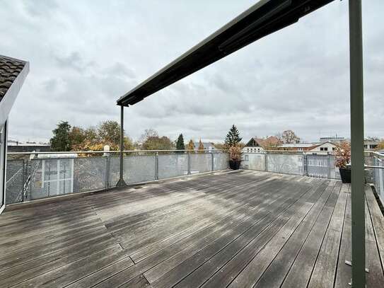 Traumhafte Maisonette-Wohnung mit großer Dachterrasse in beliebter Lage von Karlsruhe