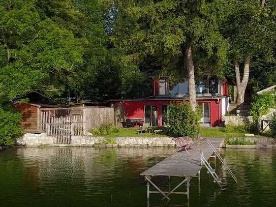 Möbliertes Atelierhaus am Pilsensee - Seezugang, Steg & Sauna von November bis Mai buchbar