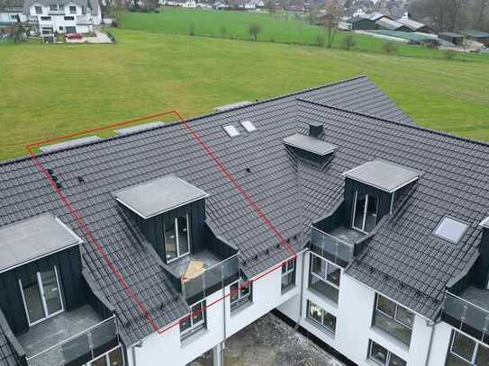 Exklusive Neubauwohnung im Zentrum von Seelscheid, Altersgerecht, barrierefrei, Loggia mit Ausblick