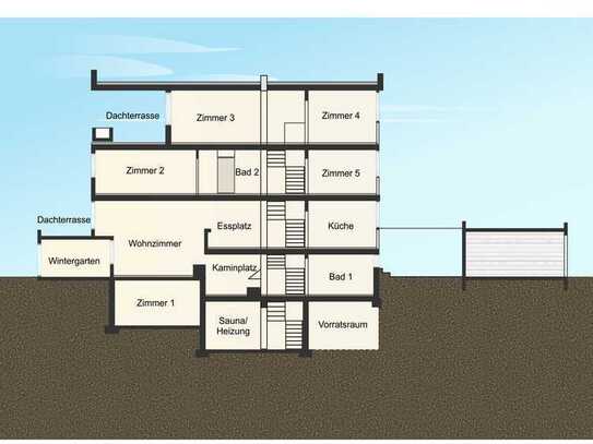 FFB: 6-Zimmer REH im Maisonettstil mit über 240 qm Nutzfläche mit WG, DT, Garage und schönem Garten