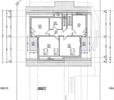 Exklusive, sanierte 3-Raum-Wohnung mit geh. Innenausstattung mit Balkon und EBK in Kempten (Allgäu)