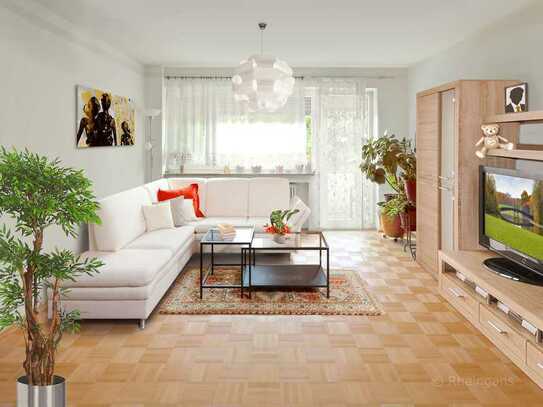 Gut geschnittene 3,5-Zimmer-Wohnung mit sonniger Süd-Loggia in ruhiger und grüner Lage