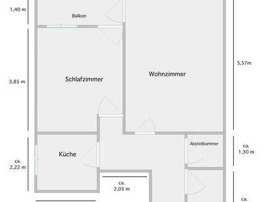 WG - 2-Zimmer-Wohnung mit Balkon in Bremen nähe Blockdiek