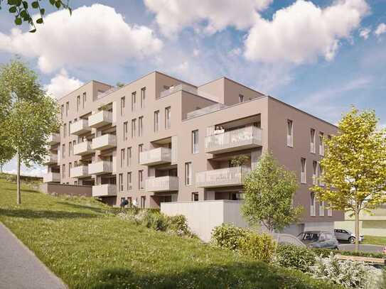 Wohnqualität mit großer Dachterrasse und Blick auf Kempten und die Alpen