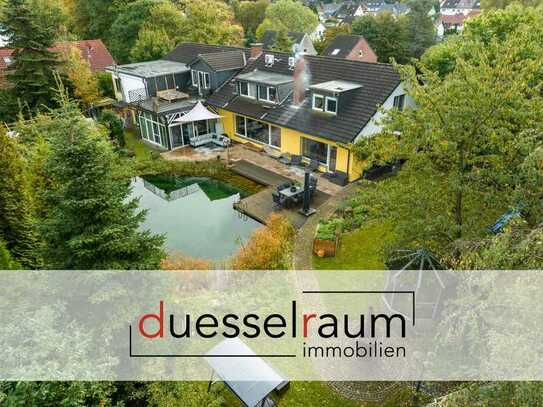 Solingen: traumhafte und modernisierte Villa mit Schwimmteich und Einliegerwohnung in ruhiger Lage!