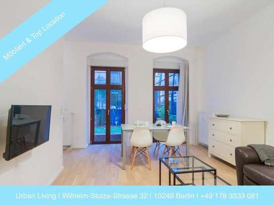 2 Zimmer-Apartment mit Terrasse möbliert / 2 room apartment with terrace furnished