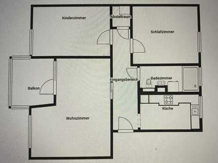 gepflegte 3-Zimmer-Wohnung mit Balkon und EBK in Bremen-Osterholz