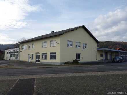 Großzügige, beheizbare Halle mit großem Grundstück und Einliegerwohnung in Brachttal zu verkaufen