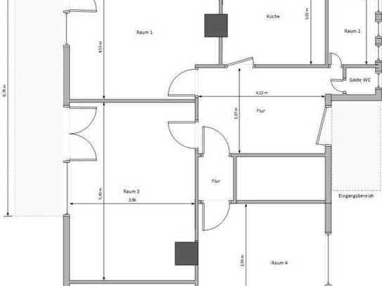 4-Zi. Wohnung mit Terrasse + Stellplatz - Zentrale Lage in Rheinbach