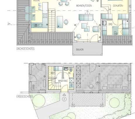 Helle Dachgeschosswohnung im Fachwerkhaus mit Klimatisierung