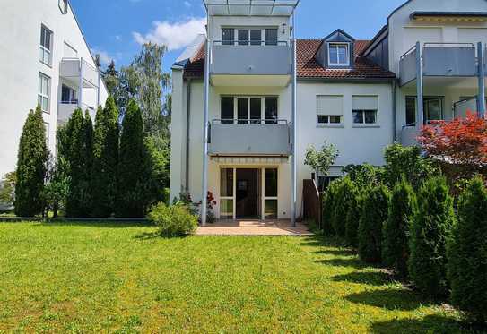 beziehbare 3-Zi-Whg in Stadtrandlage mit Südterrasse + ca 160m² eigenem Garten + EBK + TG-Stellplatz